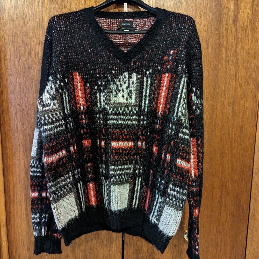Diesel contemporary plaid sweater